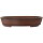 Bonsai pot 61x46.5x12cm antique-brown oval unglaced