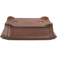 Bonsai pot 56x45.5x14.5cm antique-brown rectangular unglaced