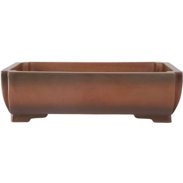 Bonsai pot 46x32.5x13cm antique-brown rectangular unglaced