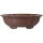 Bonsai pot 45.5x40.5x14cm antique-brown lotus Shape unglaced