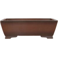 Bonsai pot 44x33x14.5cm antique-brown rectangular unglaced