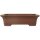Bonsai pot 40.5x32.5x11cm antique-brown rectangular unglaced