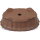 Pot à bonsaï 33x26.5x9cm antique-brun ovale en grès