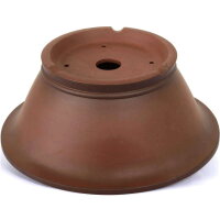 Bonsai pot 33x33x13cm antique-brown round unglaced