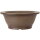 Bonsai pot 26x26x10cm antique-grey round unglaced