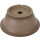 Bonsai pot 26x26x10cm antique-grey round unglaced