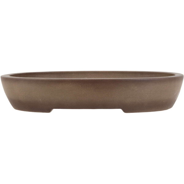 Bonsai pot 46x36.5x8.5cm antique-grey oval unglaced