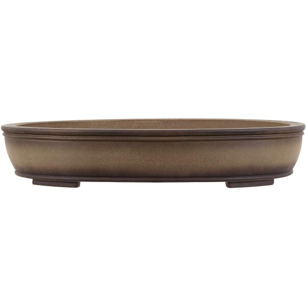 Bonsai pot 52.5x41.5x9.5cm antique-grey oval unglaced