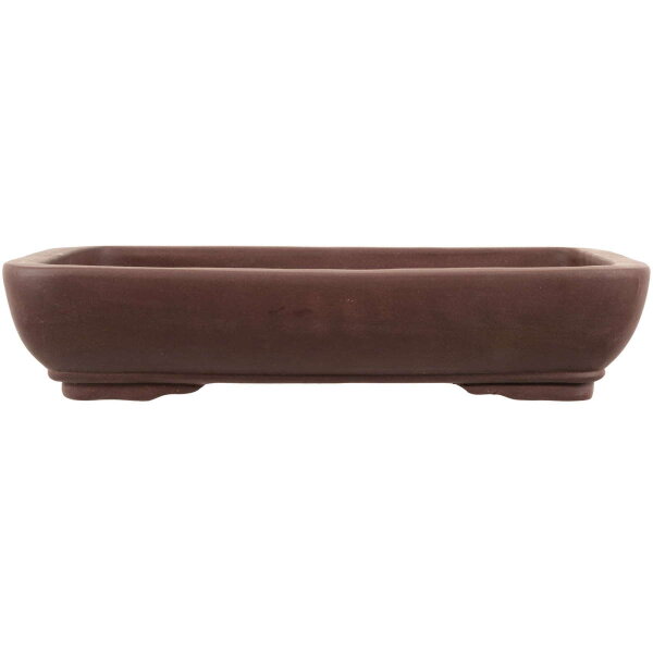 Bonsai pot 43x35x8.5cm brown rectangular unglaced