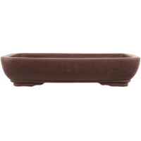 Bonsai pot 43x35x8.5cm brown rectangular unglaced