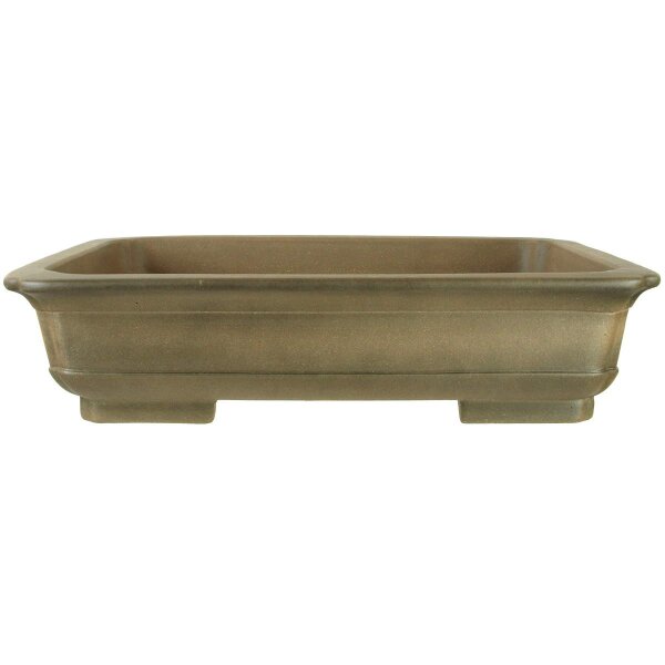 Bonsai pot 50x40.5x12cm antique grey rectangular unglaced