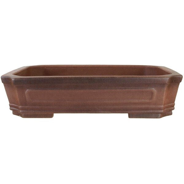 Bonsai pot 48x35x11.5cm antique brown rectangular unglaced