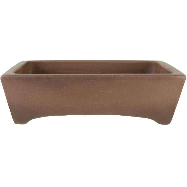 Bonsai pot 30x22.5x9cm antique brown rectangular unglaced