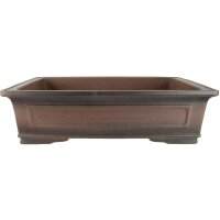 Bonsai pot 60.5x46.5x16.5cm antique brown rectangular...