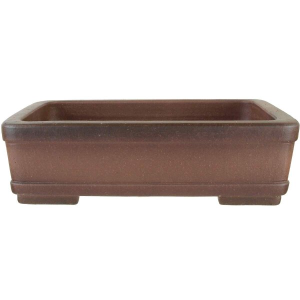 Bonsai pot 31.5x24x9cm antique brown rectangular unglaced