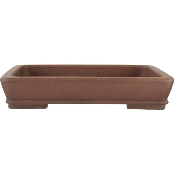 Bonsai pot 30x21x5.5cm antique brown rectangular unglaced
