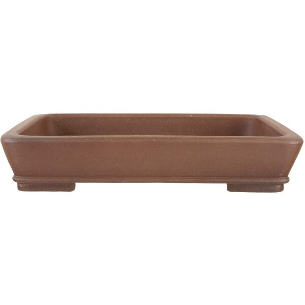 Bonsai pot 36x27x7cm antique brown rectangular unglaced