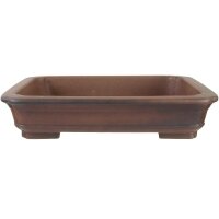 Bonsai pot 40.5x32.5x8.5cm antique brown rectangular...
