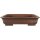 Bonsai pot 50.5x41x12.5cm antique brown rectangular unglaced