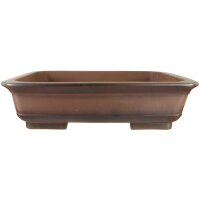 Bonsai pot 61x50x16cm antique brown rectangular unglaced