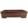 Bonsai pot 52x41x13.5cm antique brown rectangular unglaced