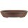 Bonsai pot 62x49x12cm antique brown oval unglaced