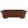 Bonsai pot 17x12x4.5cm Masteredition antique brown rectangular unglaced