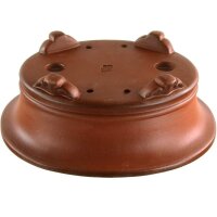 Bonsai pot 17.5x14x6.5cm Masteredition antique brown oval unglaced