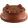 Pot à bonsaï 17.5x14x6.5cm Masteredition marron ancien ovale en grès
