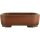 Bonsai pot 17x13.5x5cm Masteredition antique brown rectangular unglaced