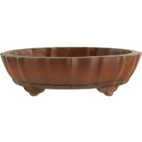 Bonsai pot 16.5x13.5x4.5cm Masteredition antique brown...