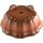 Bonsai pot 13.5x13.5x4.8cm Masteredition antique brown round unglaced