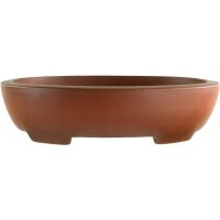 Bonsai pot 18x14.5x4.5cm Masteredition antique brown oval...