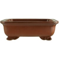 Bonsai pot 15x12x5cm Masteredition antique brown rectangular unglaced