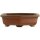 Bonsai pot 11x8x3.2cm Masteredition antique brown rectangular unglaced