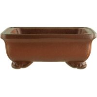 Bonsai pot 10.5x8.8x4cm Masteredition antique brown...