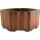 Bonsai pot 10x10x5cm Masteredition antique brown round unglaced