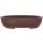 Bonsai pot 35.5x28x8.5cm brown oval unglaced