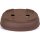 Bonsai pot 35.5x28x8.5cm brown oval unglaced