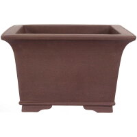 Bonsai pot 35.5x35.5x22.5cm brown square unglaced