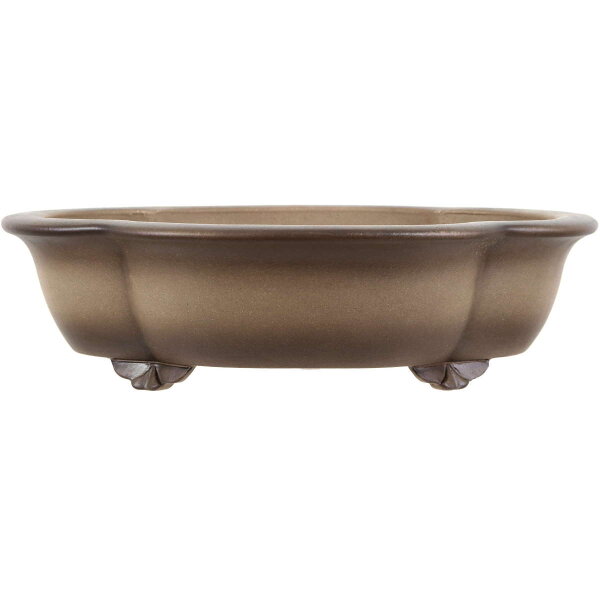 Bonsai pot 41.5x37.5x11cm antique-grey other shape unglaced