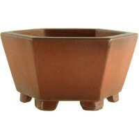 Bonsai pot 10.5x10.5x5.2cm Masteredition antique brown...