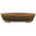 Bonsai pot 23x23x5cm light brown round unglaced