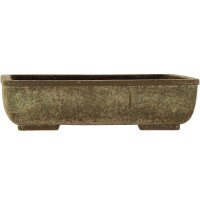 Bonsai pot 30x22x8cm brown rectangular unglaced