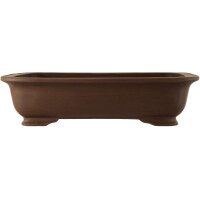 Bonsai pot 57.5x40x14.5cm dark-brown rectangular unglaced