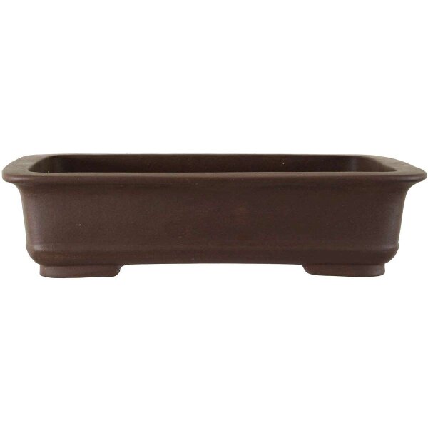 Bonsai pot 49.5x37x12.5cm dark-brown rectangular unglaced
