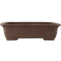 Bonsai pot 42.5x33x11.5cm dark-brown rectangular unglaced