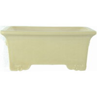 Bonsai pot 32x23x13.5cm white rectangular glaced