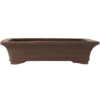 Bonsai pot 43x32x10.5cm dark-brown rectangular unglaced