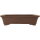 Bonsai pot 35.5x29x9cm dark-brown rectangular unglaced